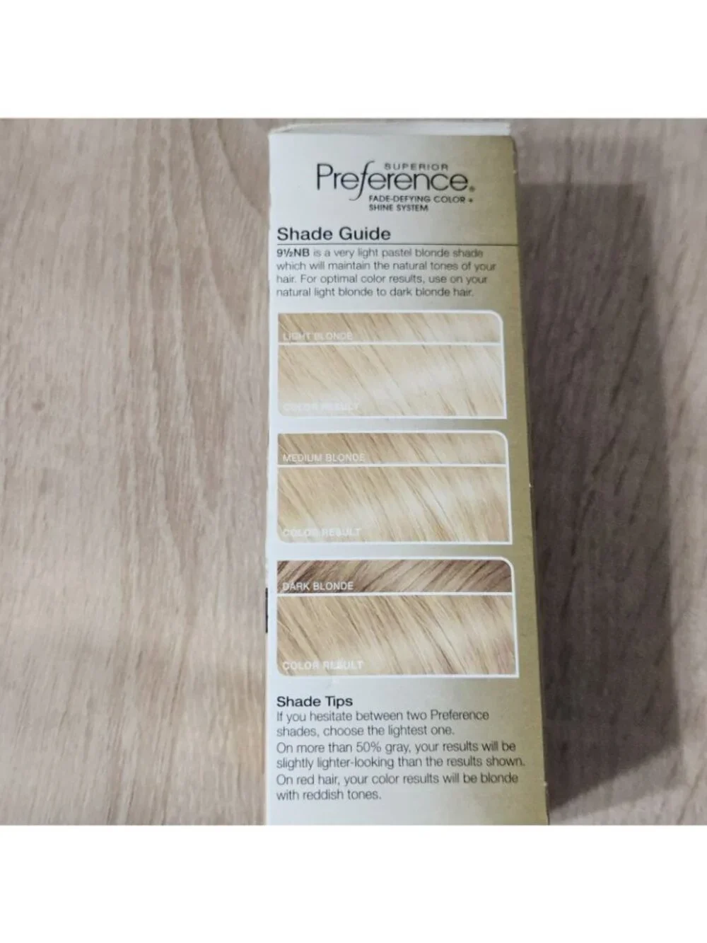 Loreal Superior Preference Fade-Defying Color 9.5NB Lightest Natural Blonde NEW